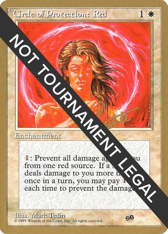 Circle of Protection: Red - 1996 Bertrand Lestree (4ED) (SB)