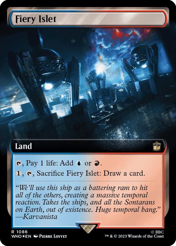 Fiery Islet (Extended Art) (Surge Foil)