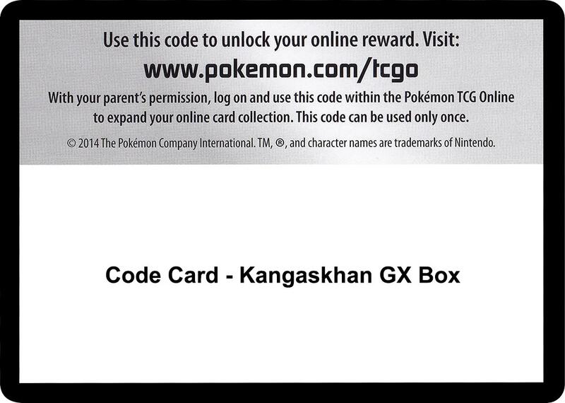Code Card - Kangaskhan GX Box