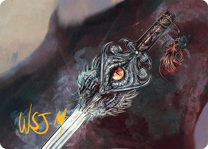 Dragonfire Blade Art Card (40/54) (Gold-Stamped Signature)