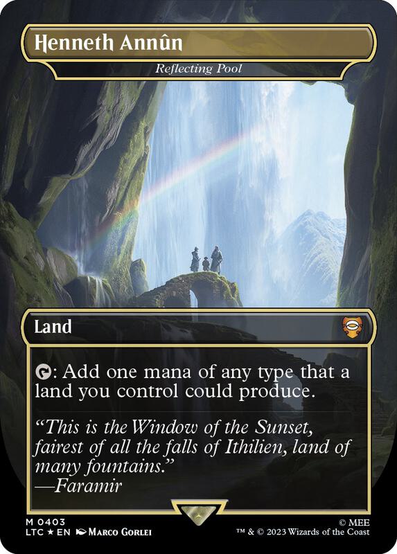 Henneth Annun - Reflecting Pool (Borderless) (Surge Foil)