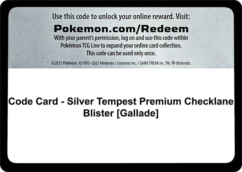 Code Card - Silver Tempest Premium Checklane Blister [Gallade]