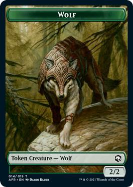 Wolf (014) // Clue (016) Double-Sided Token (Challenger 2022)