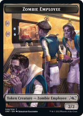 Zombie Employee // Storm Crow Double-sided Token