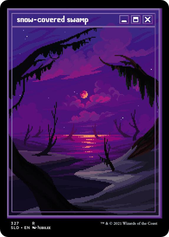 Snow-Covered Swamp (PixelSnowLands.jpg)
