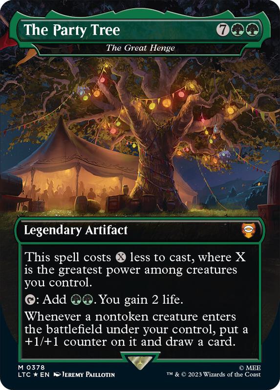 The Party Tree - The Great Henge (Borderless) (Surge Foil)