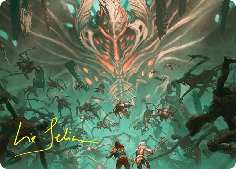 Valgavoth's Onslaught Art Card (Gold-Stamped Signature)