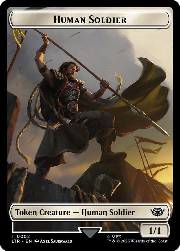 Human Soldier (0002) // Food (0009) Double-Sided Token