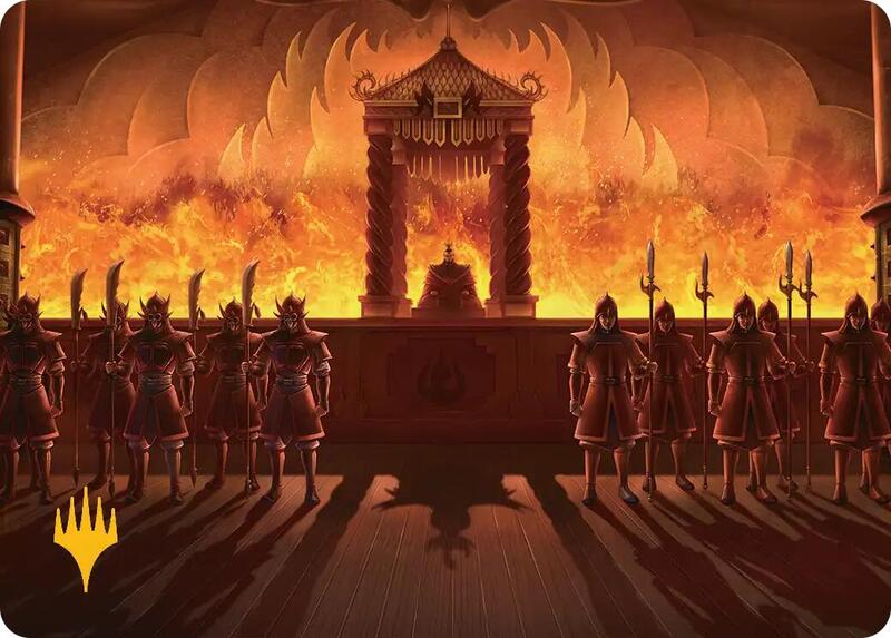 Fire Lord Ozai Art Card (Gold-Stamped Planeswalker Symbol)