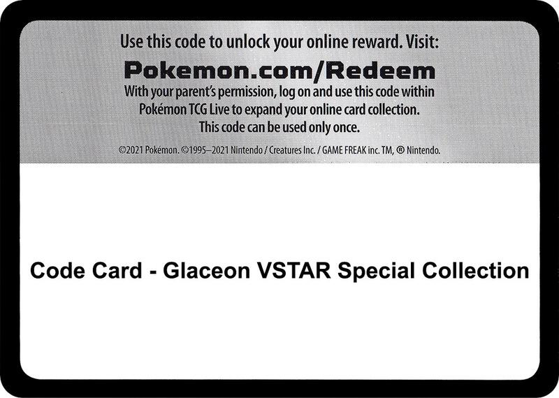 Code Card - Glaceon VSTAR Special Collection