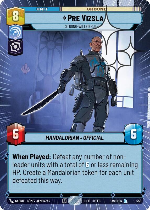 Pre Vizsla - Strong-Willed Ruler (Hyperspace Foil)