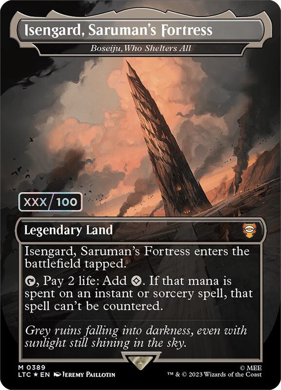 Isengard, Saruman's Fortress - Boseiju, Who Shelters All (Serial Numbered)