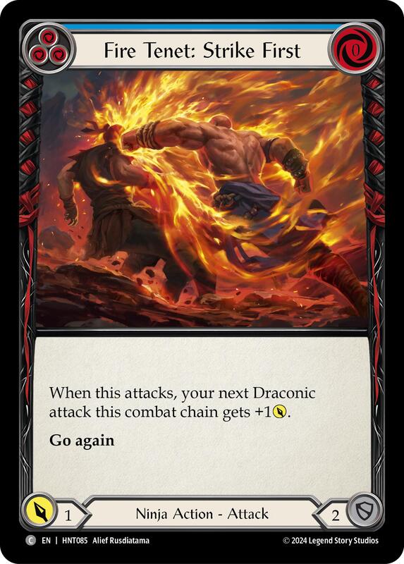 Fire Tenet: Strike First (Blue)