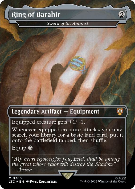 Ring of Barahir - Sword of the Animist (Borderless) (Surge Foil)
