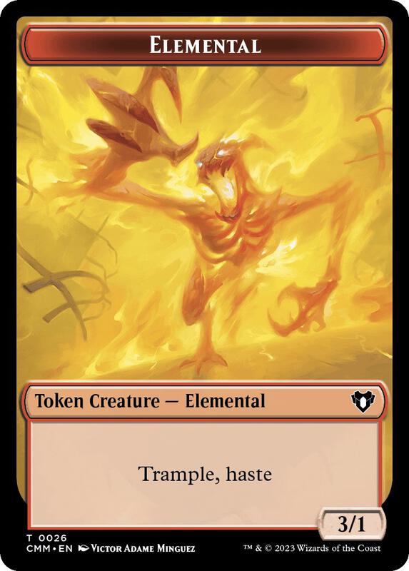 Elemental (0026) // Construct (0041) Double-Sided Token