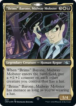 "Brims" Barone, Midway Mobster (Showcase) (Galaxy Foil)