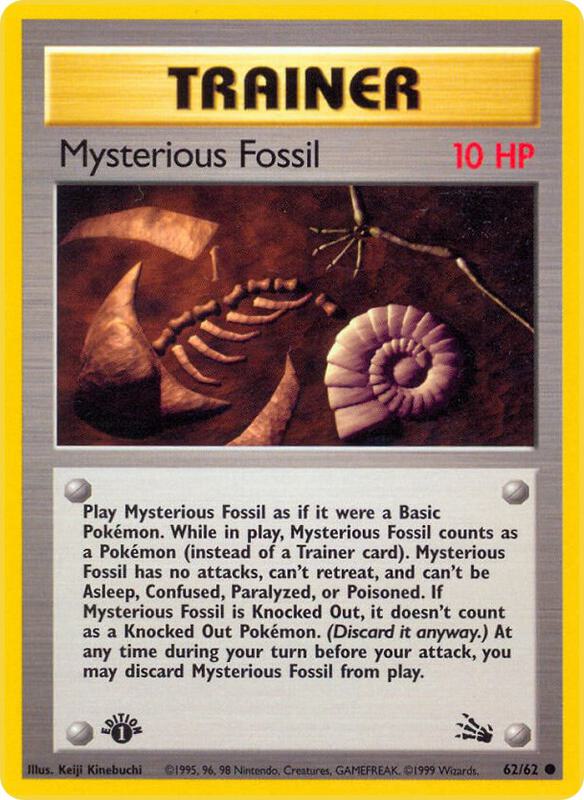 Mysterious Fossil card