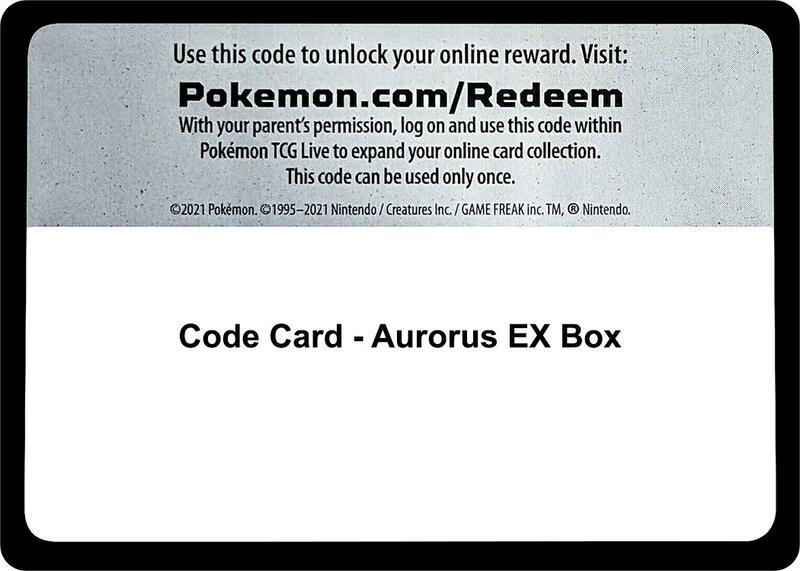 Code Card - Aurorus EX Box