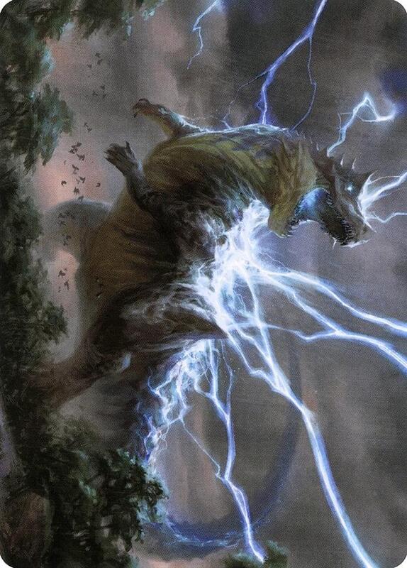 Thrasta, Tempest's Roar Art Card (41/81)