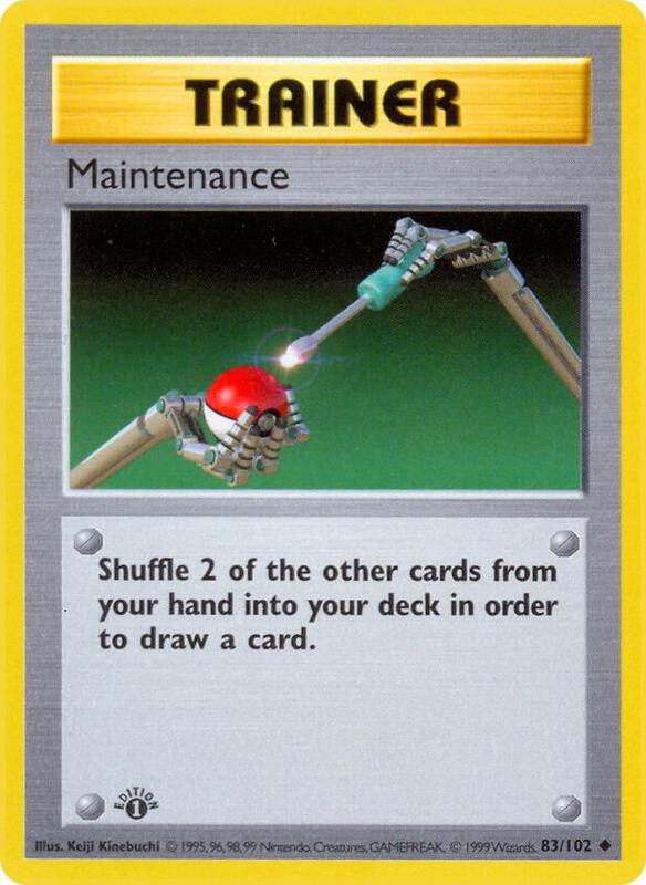 Maintenance card