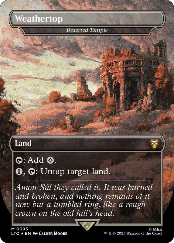 Weathertop - Deserted Temple (Borderless) (Surge Foil)