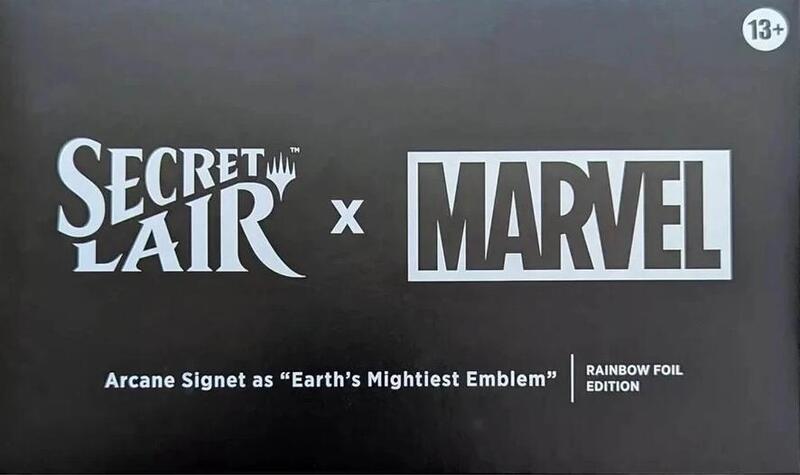 Secret Lair x Marvel: Arcane Signet as "Earth's Mightiest Emblem" - Rainbow Foil Edition