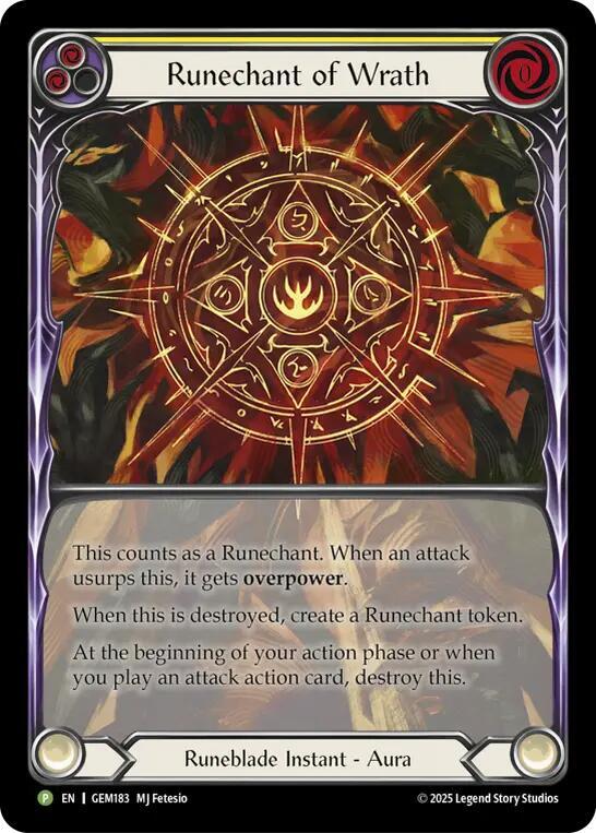 Runechant of Wrath (Yellow)