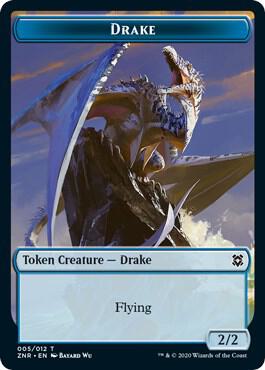 Drake // Goblin Construct Double-Sided Token