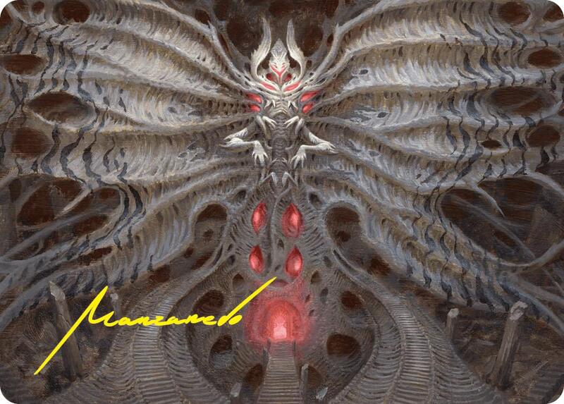 Valgavoth, Terror Eater Art Card (Gold-Stamped Signature)