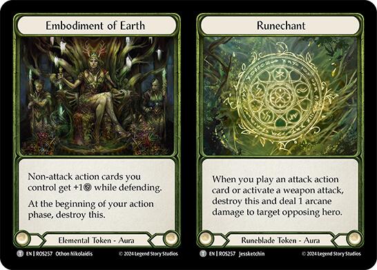 Embodiment of Earth // Runechant // Embodiment of Lightning // Runechant