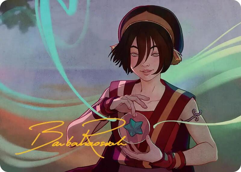 Toph, the First Metalbender Art Card (Gold-Stamped Signature)