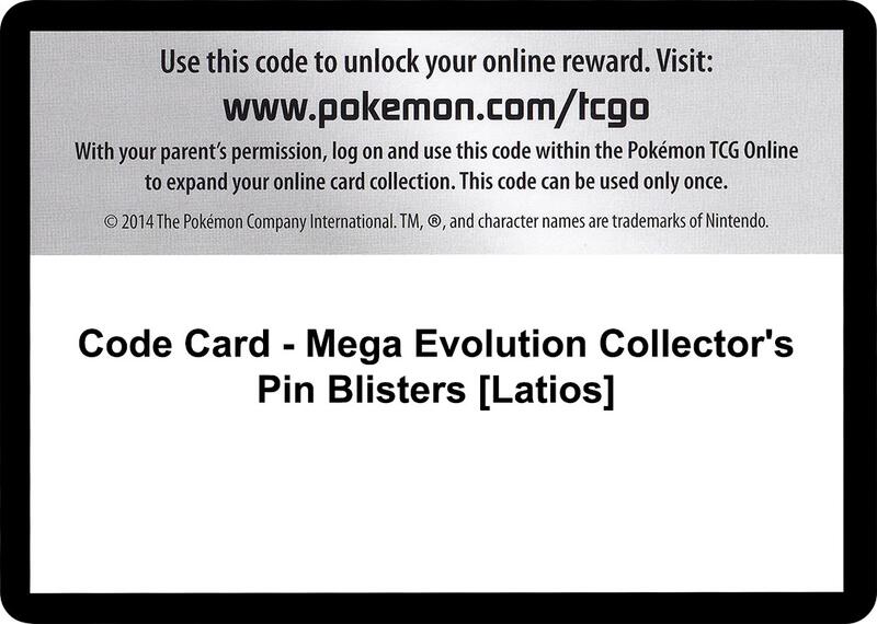 Code Card - Mega Evolution Collector's Pin Blisters [Latios]