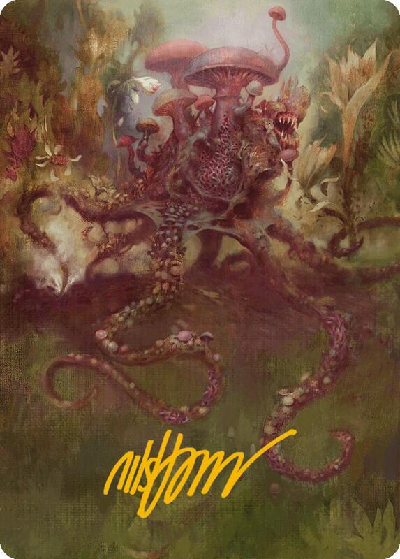 Sowing Mycospawn Art Card (Gold-Stamped Signature)