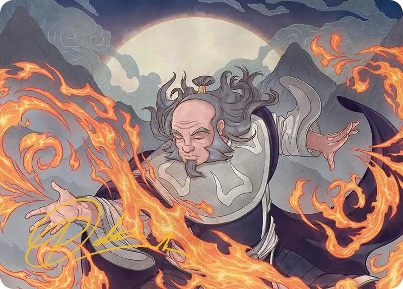Iroh, Grand Lotus Art Card (Gold-Stamped Signature)