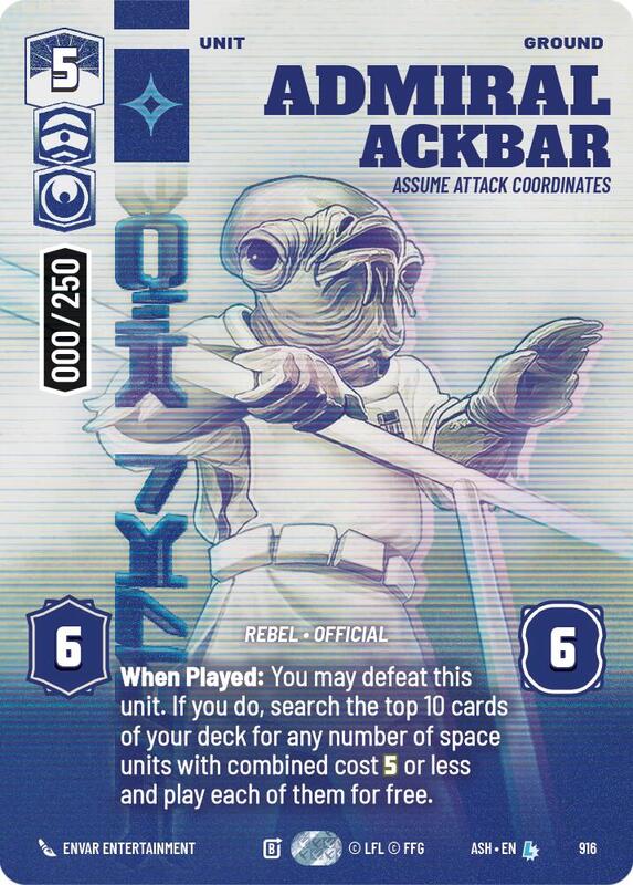 Admiral Ackbar - Assume Attack Coordinates (Serialized)