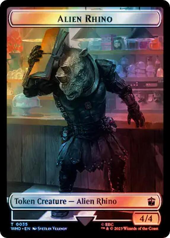 Alien Rhino // Mutant Double-Sided Token (Surge Foil)