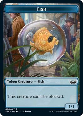 Fish // Dog Double-Sided Token