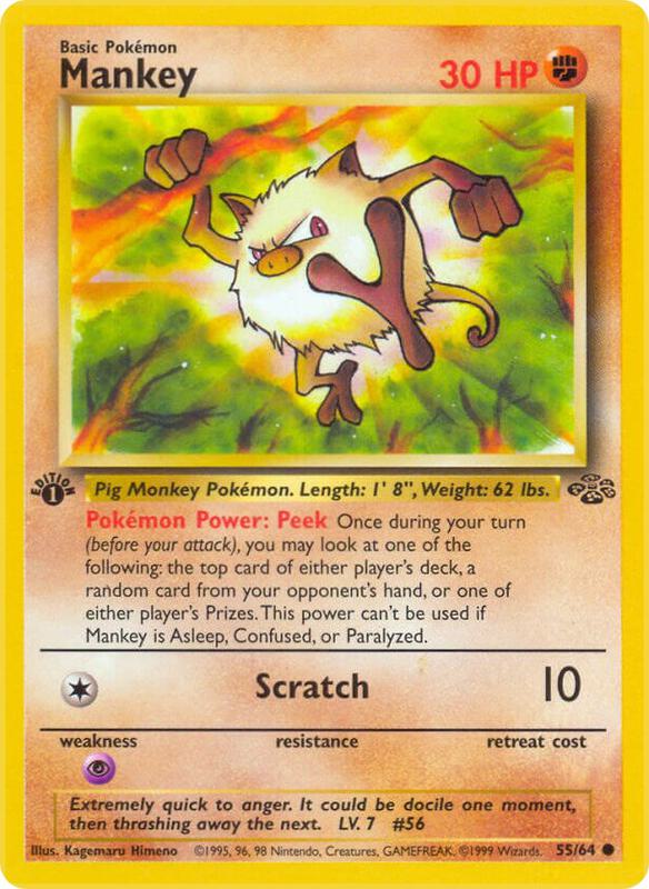 Mankey card