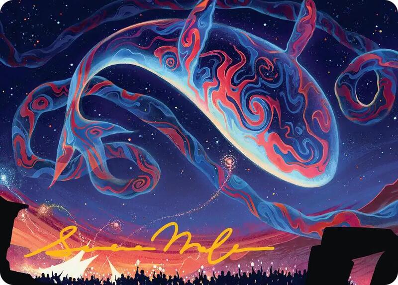 Spectacular Skywhale Art Card (Gold-Stamped Signature)
