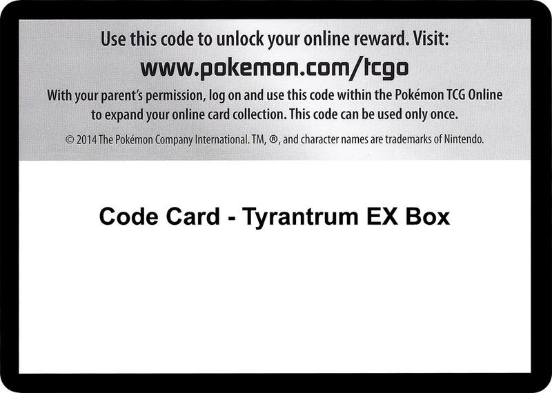 Code Card - Tyrantrum EX Box