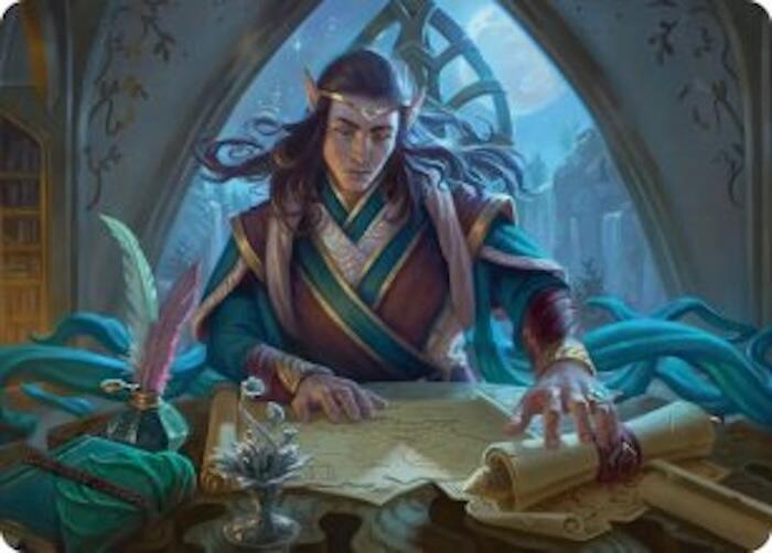 Elrond, Moon-Reader Art Card