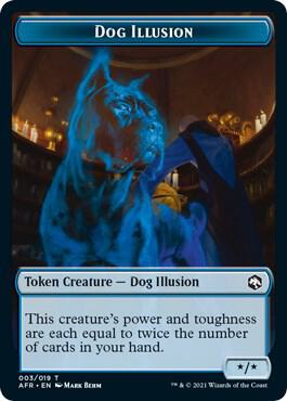 Dog Illusion // Emblem - Mordenkainen Double-Sided Token
