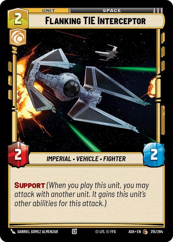 Flanking TIE Interceptor