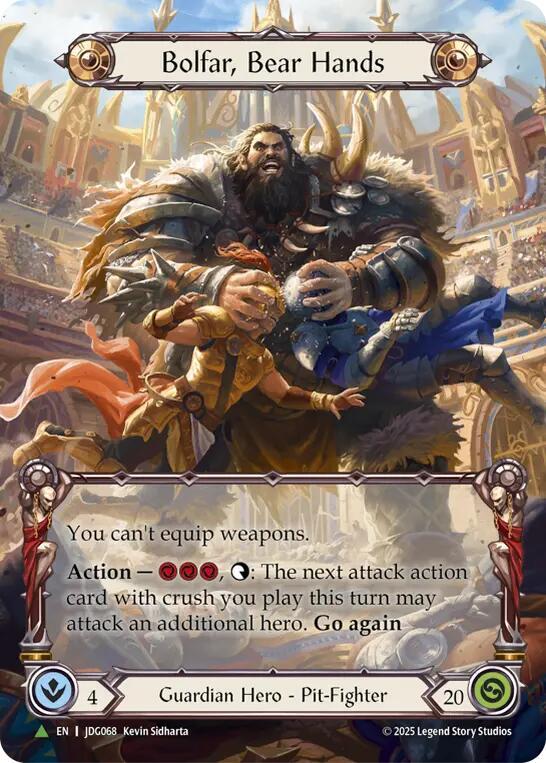 Bolfar, Bear Hands (Marvel) - JDG068
