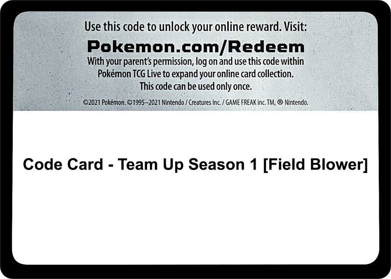 Code Card - Team Up Season 1 [Field Blower]