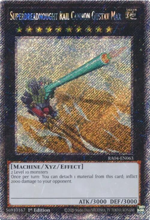 Superdreadnought Rail Cannon Gustav Max (Platinum Secret Rare)