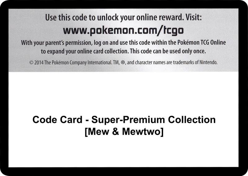 Code Card - Super-Premium Collection [Mew & Mewtwo]