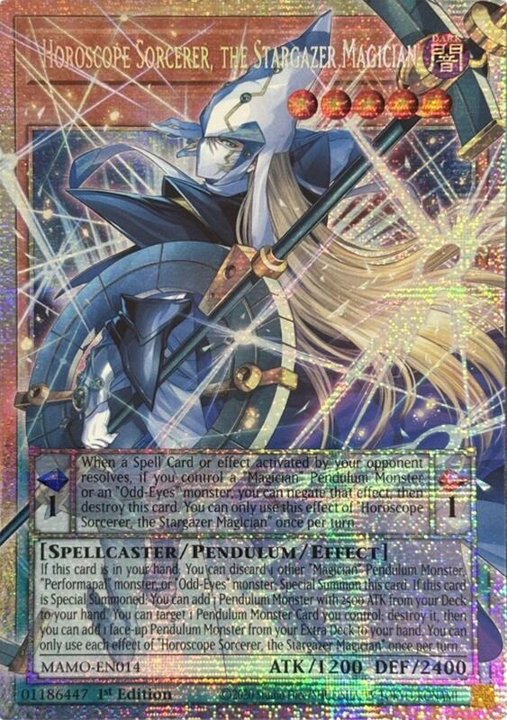 Horoscope Sorcerer, the Stargazer Magician (Starlight Rare) (Extended Art)
