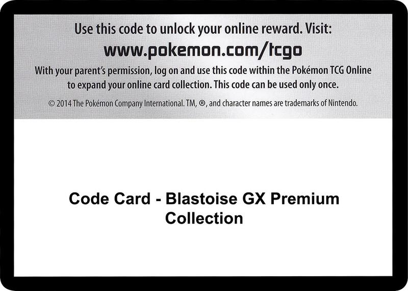 Code Card - Blastoise GX Premium Collection