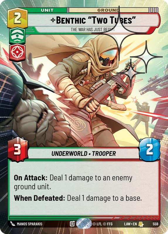 Benthic "Two Tubes" - The War Has Just Begun (Hyperspace Foil)